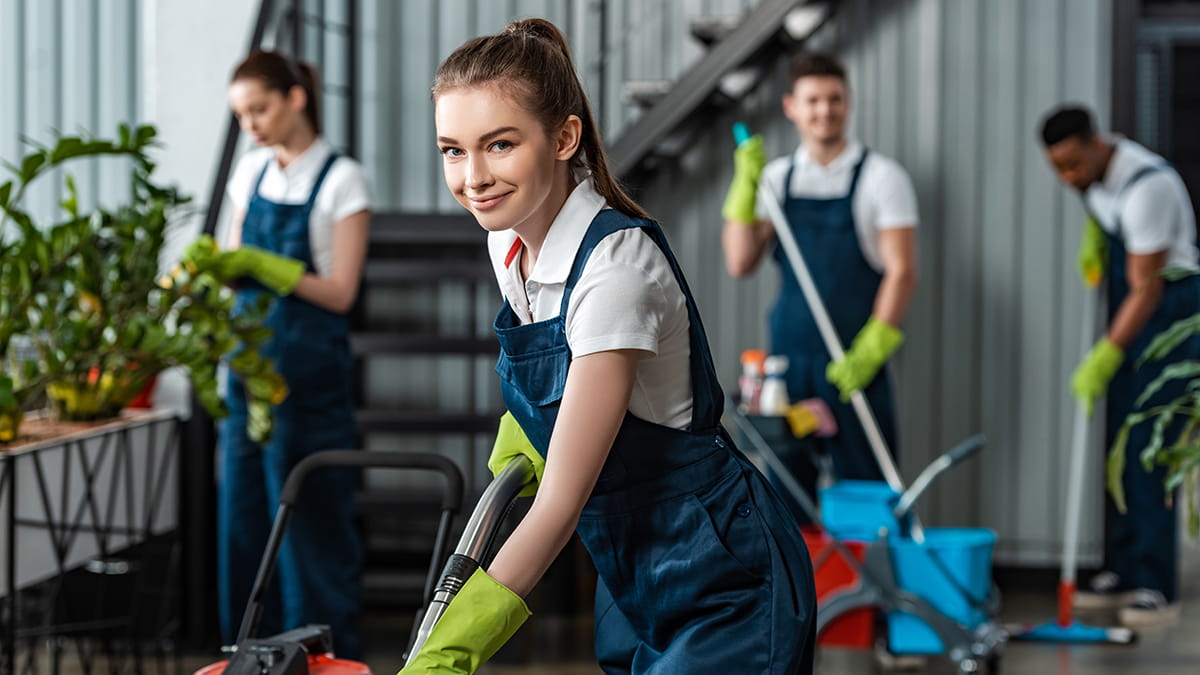 Avengers Cleaning Services team providing top-quality commercial cleaning in Allendale, NJ, for offices, medical facilities, and retail spaces.