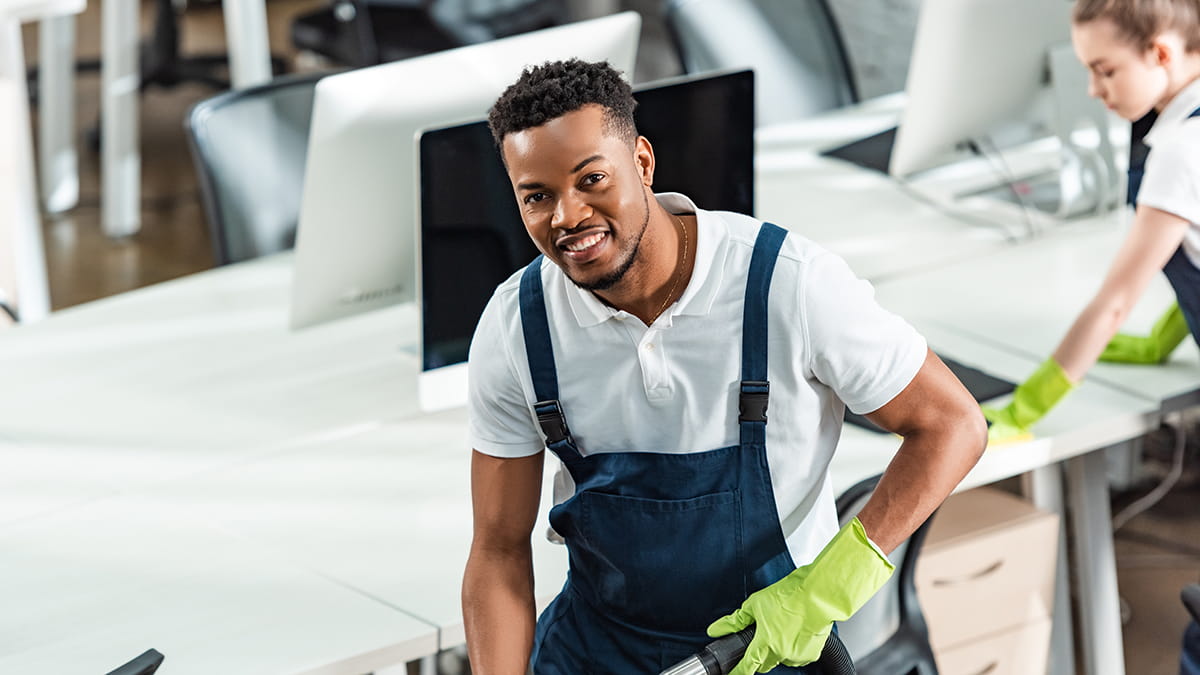 Avengers Cleaning Services team providing top-quality commercial cleaning in Englewood Cliffs, NJ, for offices, medical facilities, and retail spaces.