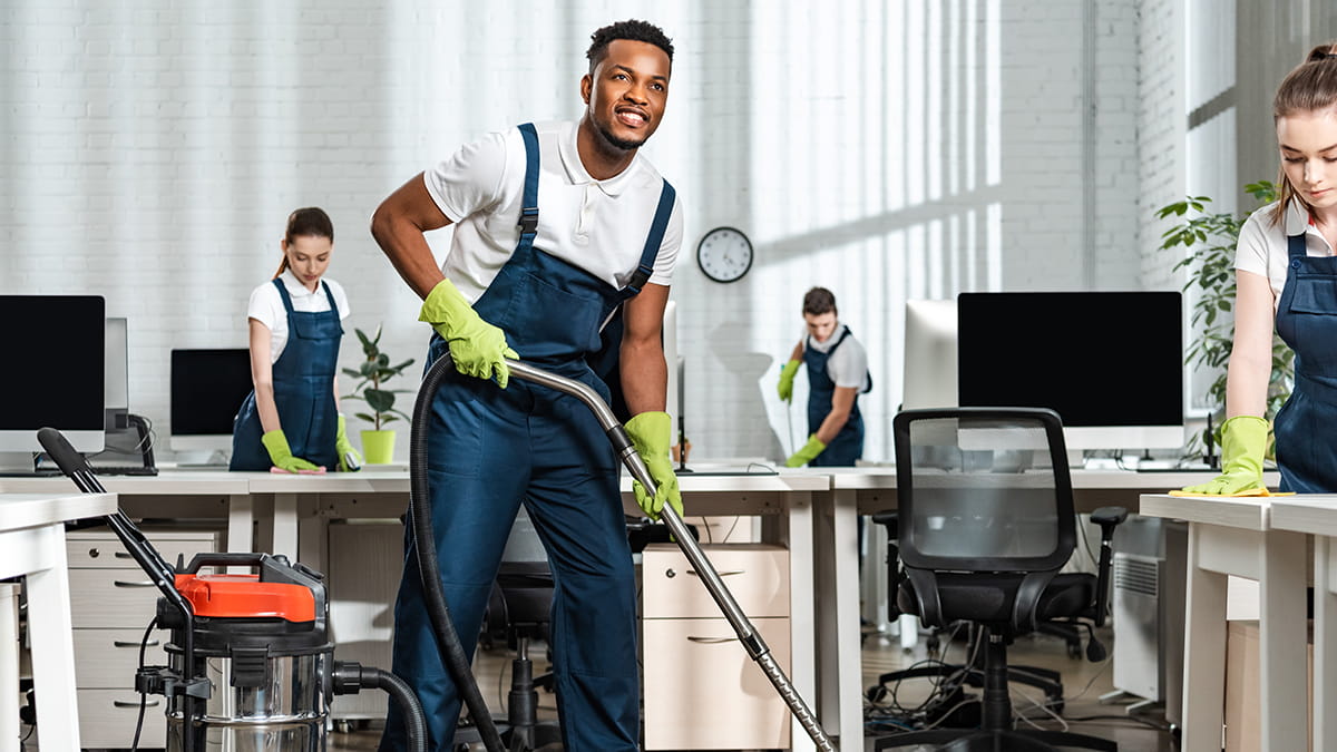 Avengers Cleaning Services team providing top-quality commercial cleaning in Franklin Lakes, NJ, for offices, medical facilities, and retail spaces.