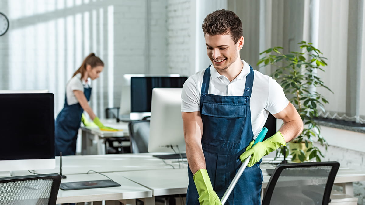 Avengers Cleaning Services team providing top-quality commercial cleaning in Paramus, NJ, for offices, medical facilities, and retail spaces.