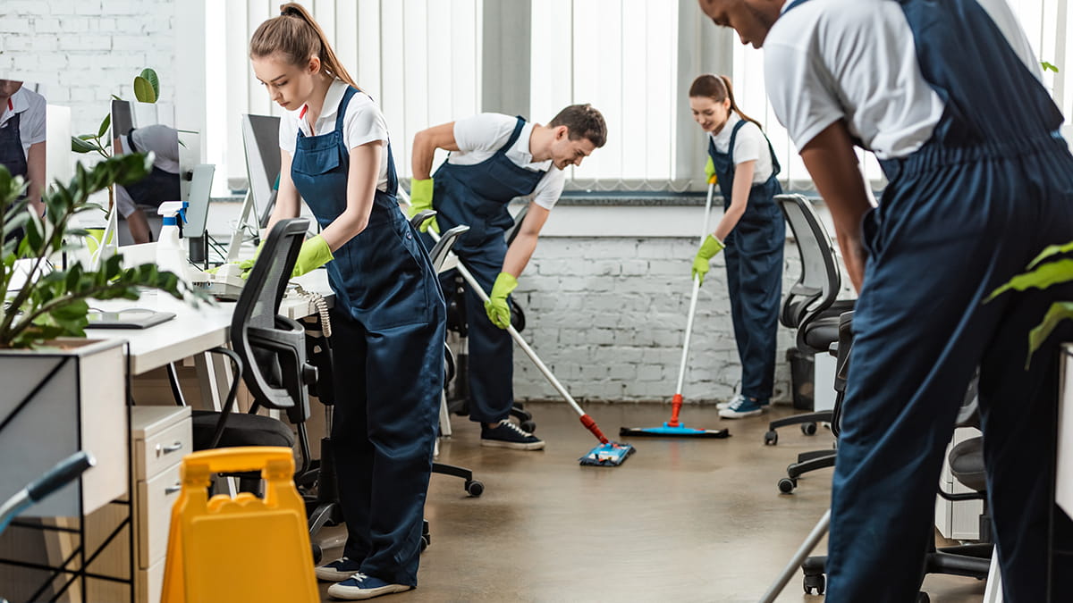 Avengers Cleaning Services team providing top-quality commercial cleaning in Saddle River, NJ, for offices, medical facilities, and retail spaces.