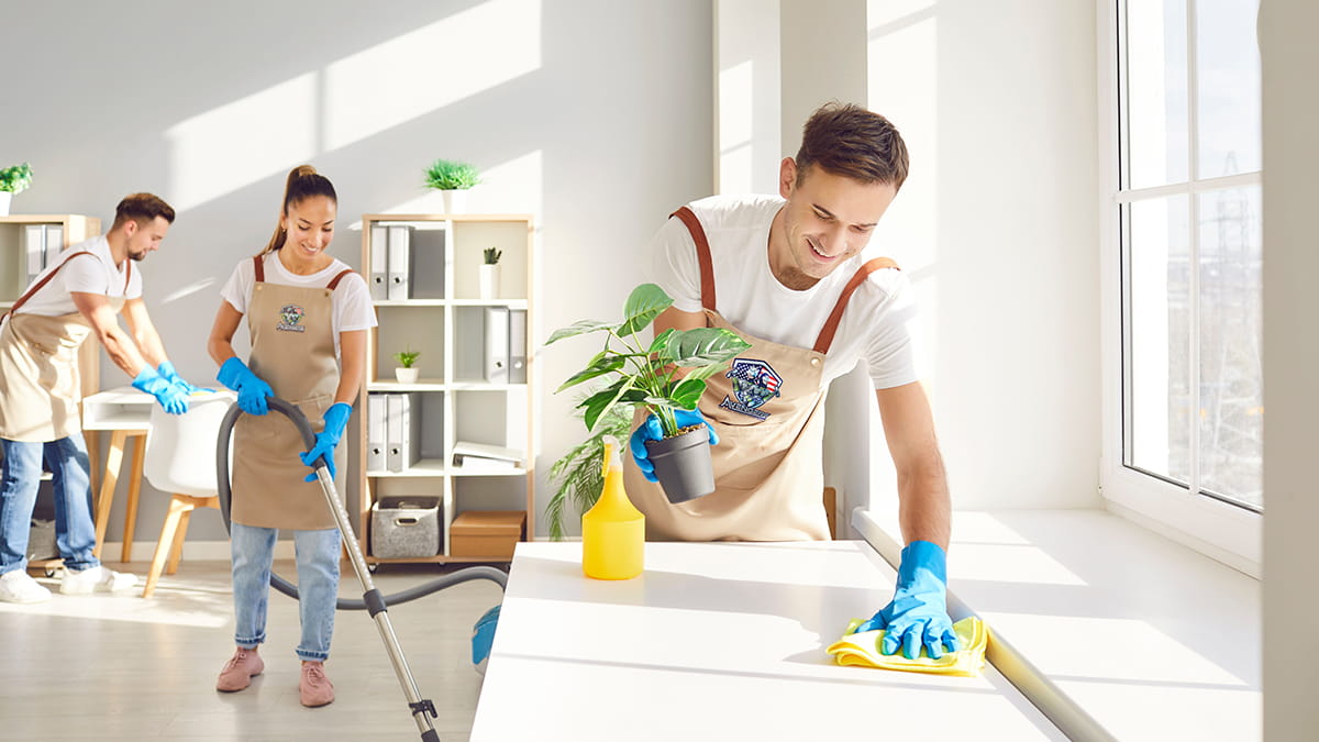 Avengers Cleaning Services team offering top-quality residential house cleaning services using eco-friendly products.